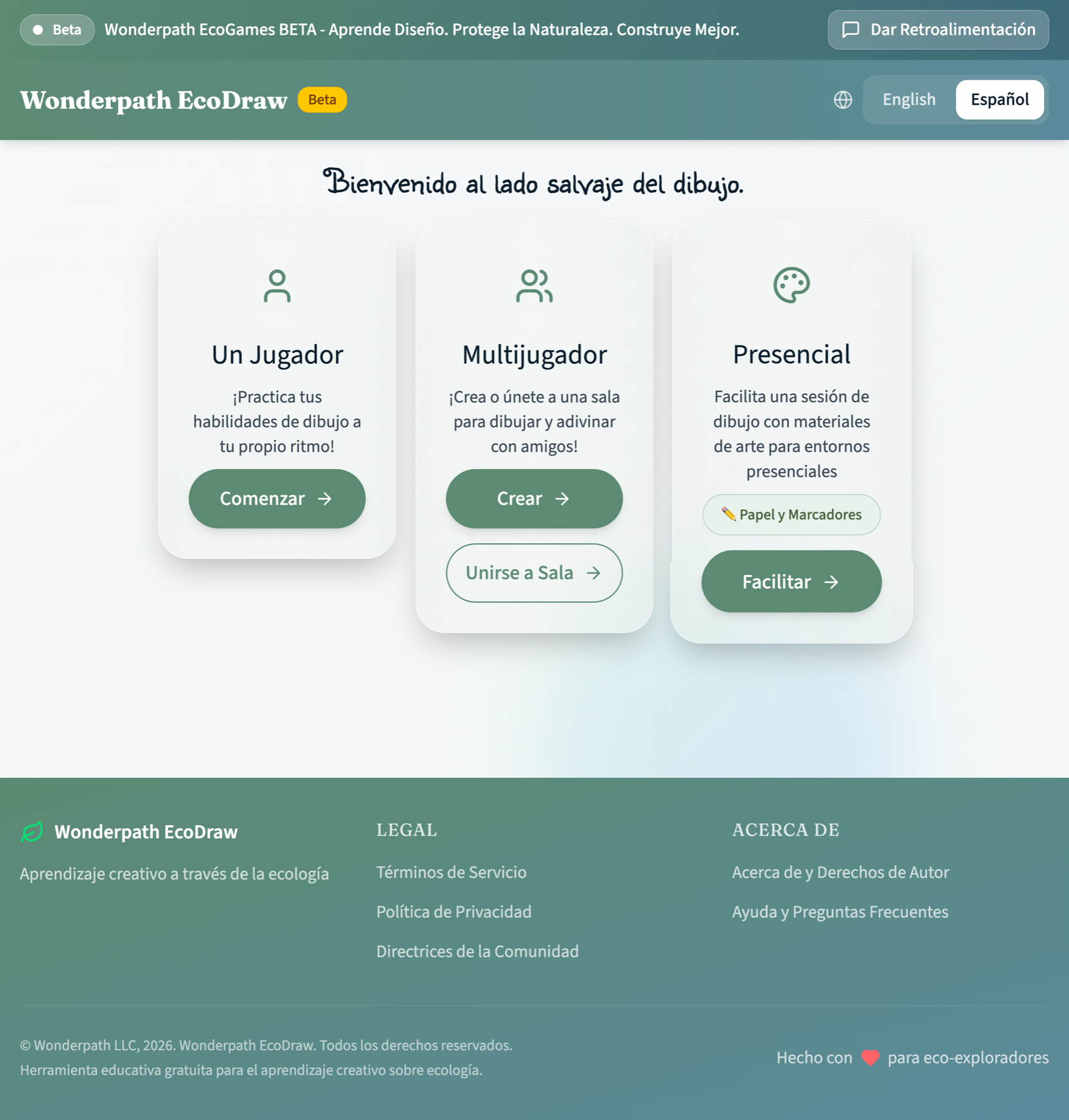 Ecodraw — drawing and observation experiences